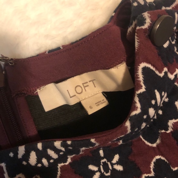 Loft Printed Dress Size 6 - Picture 4 of 5